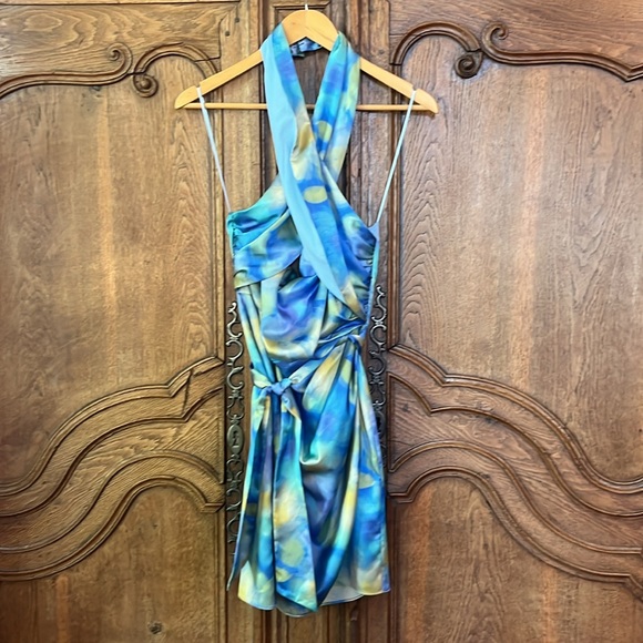 Belle by Badgley Mischka Lexi Halter Dress - Picture 4 of 14